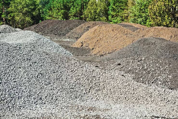 Construction aggregates and building materials
